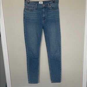 Hudson Blair Women's High Rise Blue Denim Super Skinny Ankle Jeans Medium Wash
